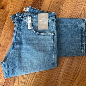 NWT Madewell Curvy 90’s Straight (petite)